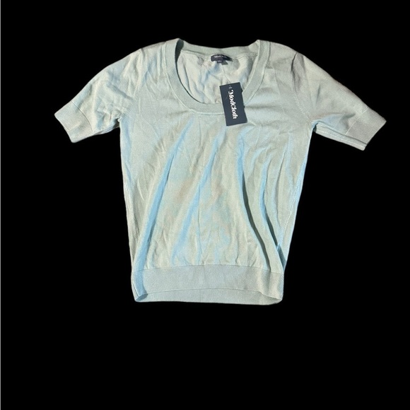 New ModCloth Women’s Short Sleeve Pale Green Soft Sweater Size Large Round Neck - Picture 15 of 15